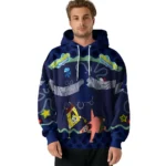 Customized Tottenham Hotspur Spongebob Patrick Star Navy Hoodie Best Selling