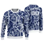 Customized Tottenham Hotspur Streak Overlay Navy Sweater Best Selling