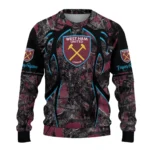 Customized West Ham United Antlers Pattern Claret Black Sweater Best Selling