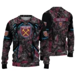 Customized West Ham United Antlers Pattern Claret Black Sweater Best Selling