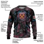 Customized West Ham United Antlers Pattern Claret Black Sweater Best Selling