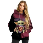 Customized West Ham United Baby Yoda Claret Black Hoodie Best Selling