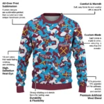 Customized West Ham United Camouflage Motif Sweater Best Selling