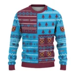 Customized West Ham United Christmastree Bands White Sweater Best Selling