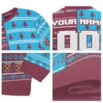 Customized West Ham United Christmastree Bands White Sweater Best Selling