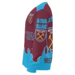 Customized West Ham United Flame Border Claret Sweater Best Selling
