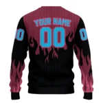 Customized West Ham United Flame Outline Claret Black Sweater Best Selling