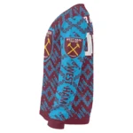 Customized West Ham United Lattice Gridwork Claret Sweater Best Selling