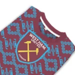 Customized West Ham United Lattice Gridwork Claret Sweater Best Selling