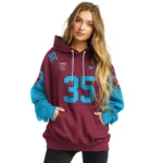 Customized West Ham United Minimal Design Claret Hoodie Best Selling