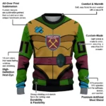Customized West Ham United Ninja Turtle Sweater Best Selling