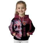 Customized West Ham United Skull Motif Claret Black Hoodie Best Selling