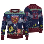 Customized West Ham United Spongebob Designs Blue Sweater Best Selling