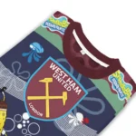 Customized West Ham United Spongebob Designs Blue Sweater Best Selling