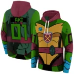 Customized West Ham United Superhero Armor Claret Green Hoodie Best Selling