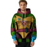 Customized West Ham United Superhero Armor Claret Green Hoodie Best Selling