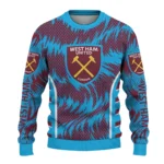 Customized West Ham United Swirl Flow Claret Sweater Best Selling