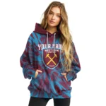 Customized West Ham United Tie Dye Pattern Claret Hoodie Best Selling