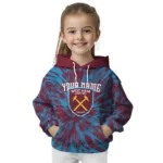 Customized West Ham United Tie Dye Pattern Claret Hoodie Best Selling