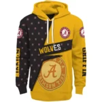 Customized Wolverhampton Wanderers Abstract Shape Old Gold Hoodie Best Selling