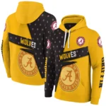 Customized Wolverhampton Wanderers Abstract Shape Old Gold Hoodie Best Selling