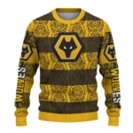 Customized Wolverhampton Wanderers Bulldog Motif Sweater Best Selling