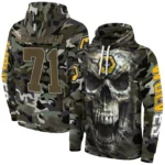 Customized Wolverhampton Wanderers Camo Skull Hoodie Best Selling