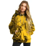 Customized Wolverhampton Wanderers Deer Silhouette Old Gold Hoodie Best Selling