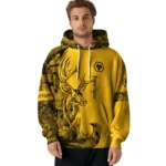 Customized Wolverhampton Wanderers Deer Silhouette Old Gold Hoodie Best Selling
