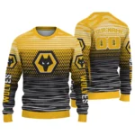 Customized Wolverhampton Wanderers Diamond Mesh Sweater Best Selling