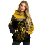 Customized Wolverhampton Wanderers Grim Reaper Old Gold Black Hoodie Best Selling