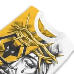 Customized Wolverhampton Wanderers Jesus Tears Old Gold White Sweater Best Selling