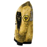 Customized Wolverhampton Wanderers Skull Collage Old Gold Sweater Best Selling