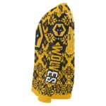Customized Wolverhampton Wanderers Snowflake Matrix Old Gold Sweater Best Selling