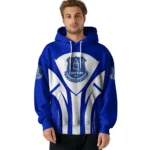 Everton Concentric Lines Royal Blue Hoodie Best Selling