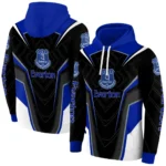 Everton Futuristic Pattern Royal Blue Black Hoodie Best Selling