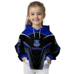 Everton Futuristic Pattern Royal Blue Black Hoodie Best Selling