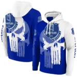 Everton Graphic Punisher Royal Blue White Hoodie Best Selling