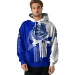 Everton Graphic Punisher Royal Blue White Hoodie Best Selling