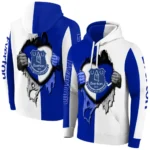 Everton Heartbeat Graphic Royal Blue Hoodie Best Selling