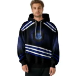 Everton Hexagonal Pattern Royal Blue Black Hoodie Best Selling