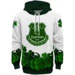Everton Lucky Motif White Green Hoodie Best Selling