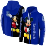 Everton Mickey Mouse Royal Blue Black Hoodie Best Selling