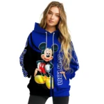 Everton Mickey Mouse Royal Blue Black Hoodie Best Selling
