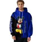 Everton Mickey Mouse Royal Blue Black Hoodie Best Selling