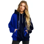 Everton Monogram Pattern Royal Blue Hoodie Best Selling