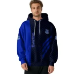 Everton Monogram Pattern Royal Blue Hoodie Best Selling