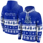 Everton Reindeer Motif Royal Blue Hoodie Best Selling