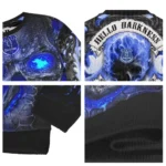 Everton Skull Intensity Royal Blue Black Sweater Best Selling