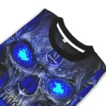 Everton Skull Intensity Royal Blue Black Sweater Best Selling